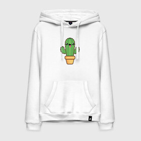 Мужская толстовка хлопок с принтом Кактус в Тюмени, френч-терри, мягкий теплый начес внутри (100% хлопок) | карман-кенгуру, эластичные манжеты и нижняя кромка, капюшон с подкладом и шнурком | cactus | кактус