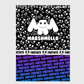 Скетчбук с принтом FORTNITE MARSHMELLO в Тюмени, 100% бумага
 | 48 листов, плотность листов — 100 г/м2, плотность картонной обложки — 250 г/м2. Листы скреплены сверху удобной пружинной спиралью | fortnite marshmello | friend marshmello | happy marshmello | marshmallow anne | marshmello | marshmello bastille | marshmello marie | spotlight marshmello.