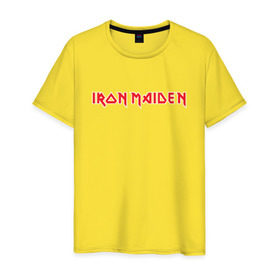 Мужская футболка хлопок с принтом Iron Maiden в Тюмени, 100% хлопок | прямой крой, круглый вырез горловины, длина до линии бедер, слегка спущенное плечо. | heavy metal | iron maiden | metal | music