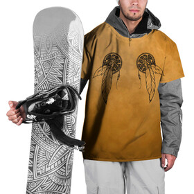 Накидка на куртку 3D с принтом native american в Тюмени, 100% полиэстер |  | Тематика изображения на принте: boho | ethno | indians | native american | ttibal | америка | бохо | индейцы | лиса | орнамент | перья | роуч | трибал | узор | этника