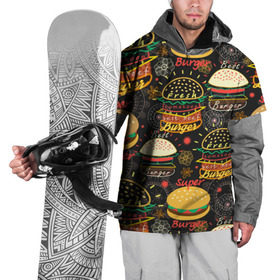 Накидка на куртку 3D с принтом Гамбургеры в Тюмени, 100% полиэстер |  | hamburgers | sandwic | булочка | бутерброды | быстрая | гамбургер | гамбургеры | геометрический | графика | еда | зелень | иллюстрация | картинка | кунжут | мода | мясо | надпись | орнамент | рисунок | свежий