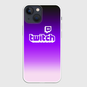 Чехол для iPhone 13 mini с принтом Twitch в Тюмени,  |  | game | gamer | logo | twitch | twitties | градиент | игры | логотип | стрим | твитч