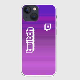 Чехол для iPhone 13 mini с принтом Twitch в Тюмени,  |  | game | gamer | logo | twitch | twitties | градиент | игры | логотип | стрим | твитч