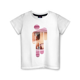 Детская футболка хлопок с принтом Billie Eilish Style в Тюмени, 100% хлопок | круглый вырез горловины, полуприлегающий силуэт, длина до линии бедер | billie eilish | lovely | music | ocean eyes | pop | билли айлиш | девушка | музыка | океан | поп | эйлиш | элиш