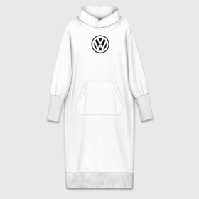 Платье удлиненное хлопок с принтом VOLKSWAGEN в Тюмени,  |  | auto | sport | volkswagen | авто | автомобиль | автомобильные | бренд | марка | машины | спорт