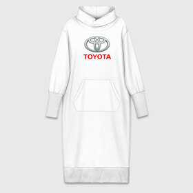 Платье удлиненное хлопок с принтом TOYOTA в Тюмени,  |  | auto | sport | toyota | авто | автомобиль | автомобильные | бренд | марка | машины | спорт | тойота