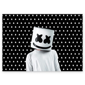 Поздравительная открытка с принтом MARSHMELLO Black в Тюмени, 100% бумага | плотность бумаги 280 г/м2, матовая, на обратной стороне линовка и место для марки
 | marsh | marshmallow | marshmello | marshmelo | mello | music | smile | диджей | лого | маршмеллов | маршмеллоу | маршмеллу | маршмело | маршмелов | маршмелоу | музыка | музыкант | рожица | трэп | улыбка | хаус