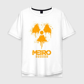 Мужская футболка хлопок Oversize с принтом METRO EXODUS в Тюмени, 100% хлопок | свободный крой, круглый ворот, “спинка” длиннее передней части | exodus | horror | metro 2033 | metro exodus | sparta | survival | артём | игры | исход | метро | метро 2035 | спарта | спартанцы