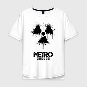 Мужская футболка хлопок Oversize с принтом METRO EXODUS в Тюмени, 100% хлопок | свободный крой, круглый ворот, “спинка” длиннее передней части | exodus | horror | metro 2033 | metro exodus | sparta | survival | артём | игры | исход | метро | метро 2035 | спарта | спартанцы