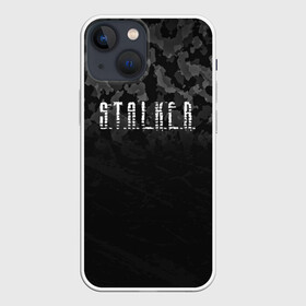 Чехол для iPhone 13 mini с принтом S.T.A.L.K.E.R. в Тюмени,  |  | anomaly | bandit | chernobyl | logo | pripyat | shadow of chernobyl | stalker | stalker 2 | zone | аномалия | бандиты | зона | лого | меченый | припять | сталкер | сталкер 2 | тени чернобыля | чернобыль | чистое небо