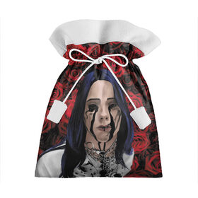 Подарочный 3D мешок с принтом Billie Roses в Тюмени, 100% полиэстер | Размер: 29*39 см | billie eilish | lovely | music | ocean eyes | pop | билли айлиш | девушка | музыка | океан | поп | эйлиш | элиш