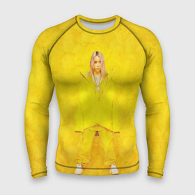 Мужской рашгард 3D с принтом Yellow Billie в Тюмени,  |  | Тематика изображения на принте: billie eilish | lovely | music | ocean eyes | pop | билли айлиш | девушка | музыка | океан | поп | эйлиш | элиш