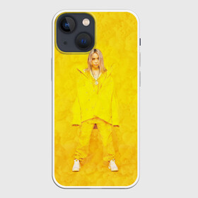 Чехол для iPhone 13 mini с принтом Yellow Billie в Тюмени,  |  | billie eilish | lovely | music | ocean eyes | pop | билли айлиш | девушка | музыка | океан | поп | эйлиш | элиш