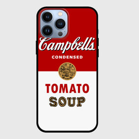 Чехол для iPhone 13 Pro Max с принтом Банка с супом Кэмпбелл в Тюмени,  |  | campbell’s soup | pop art | popart | арт | банка с супом кэмпбелл | банки с супом кэмпбелл | большая банка супа кэмпбелл с открывашкой | поп арт | суп кэмпбелл | энди уорхол