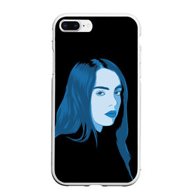 Чехол для iPhone 7Plus/8 Plus матовый с принтом Billie Eilish в Тюмени, Силикон | Область печати: задняя сторона чехла, без боковых панелей | billie eilish | lovely | music | ocean eyes | pop | билли айлиш | девушка | музыка | океан | поп | эйлиш | элиш