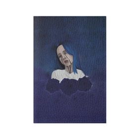 Обложка для паспорта матовая кожа с принтом Billie Eilish Flowers в Тюмени, натуральная матовая кожа | размер 19,3 х 13,7 см; прозрачные пластиковые крепления | billie eilish | lovely | music | ocean eyes | pop | билли айлиш | девушка | музыка | океан | поп | эйлиш | элиш