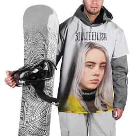 Накидка на куртку 3D с принтом BillieEilish в Тюмени, 100% полиэстер |  | billie eilish | lovely | music | ocean eyes | pop | билли айлиш | девушка | музыка | океан | поп | эйлиш | элиш