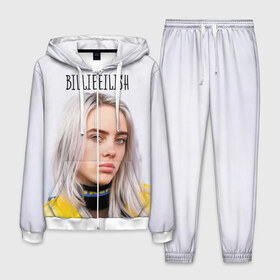 Мужской костюм 3D с принтом BillieEilish в Тюмени, 100% полиэстер | Манжеты и пояс оформлены тканевой резинкой, двухслойный капюшон со шнурком для регулировки, карманы спереди | billie eilish | lovely | music | ocean eyes | pop | билли айлиш | девушка | музыка | океан | поп | эйлиш | элиш