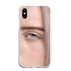 Чехол для iPhone XS Max матовый с принтом Ocean Eyes в Тюмени, Силикон | Область печати: задняя сторона чехла, без боковых панелей | billie eilish | lovely | music | ocean eyes | pop | билли айлиш | девушка | музыка | океан | поп | эйлиш | элиш