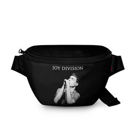 Поясная сумка 3D с принтом Joy Division в Тюмени, 100% полиэстер | плотная ткань, ремень с регулируемой длиной, внутри несколько карманов для мелочей, основное отделение и карман с обратной стороны сумки застегиваются на молнию | ian curtis | joy division | joy division unknown pleasures | love will tear us apart | группы | иэн кёртис | пост панк | рок