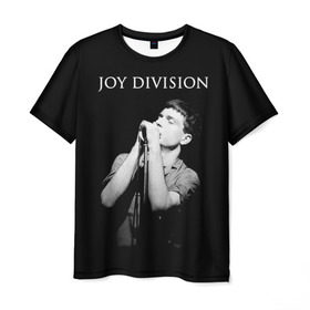 Мужская футболка 3D с принтом Joy Division в Тюмени, 100% полиэфир | прямой крой, круглый вырез горловины, длина до линии бедер | ian curtis | joy division | joy division unknown pleasures | love will tear us apart | группы | иэн кёртис | пост панк | рок