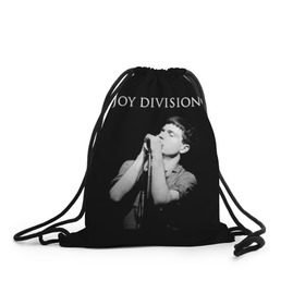 Рюкзак-мешок 3D с принтом Joy Division в Тюмени, 100% полиэстер | плотность ткани — 200 г/м2, размер — 35 х 45 см; лямки — толстые шнурки, застежка на шнуровке, без карманов и подкладки | ian curtis | joy division | joy division unknown pleasures | love will tear us apart | группы | иэн кёртис | пост панк | рок