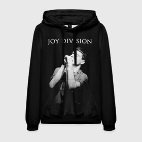 Мужская толстовка 3D с принтом Joy Division в Тюмени, 100% полиэстер | двухслойный капюшон со шнурком для регулировки, мягкие манжеты на рукавах и по низу толстовки, спереди карман-кенгуру с мягким внутренним слоем. | ian curtis | joy division | joy division unknown pleasures | love will tear us apart | группы | иэн кёртис | пост панк | рок