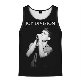 Мужская майка 3D с принтом Joy Division в Тюмени, 100% полиэстер | круглая горловина, приталенный силуэт, длина до линии бедра. Пройма и горловина окантованы тонкой бейкой | Тематика изображения на принте: ian curtis | joy division | joy division unknown pleasures | love will tear us apart | группы | иэн кёртис | пост панк | рок