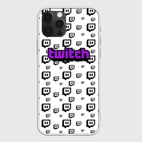 Чехол для iPhone 12 Pro Max с принтом Twitch в Тюмени, Силикон |  | game | gamer | logo | pattern | twitch | twitties | игры | логотип | паттерн | стрим | твитч | текстура