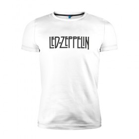 Мужская футболка премиум с принтом Led Zeppelin в Тюмени, 92% хлопок, 8% лайкра | приталенный силуэт, круглый вырез ворота, длина до линии бедра, короткий рукав | blues rock | heavy | led zeppelin | progressive hard rock