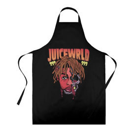 Фартук 3D с принтом Juice WRLD в Тюмени, 100% полиэстер | общий размер — 65 х 85 см, ширина нагрудника — 26 см, горловина — 53 см, длина завязок — 54 см, общий обхват в поясе — 173 см. Принт на завязках и на горловине наносится с двух сторон, на основной части фартука — только с внешней стороны | dreams | jucie | juice | lucid | rap | world | wrld | американский | ворлд | врлд | джус | реп | репер | рэп | рэпер