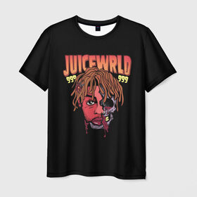Мужская футболка 3D с принтом Juice WRLD в Тюмени, 100% полиэфир | прямой крой, круглый вырез горловины, длина до линии бедер | dreams | jucie | juice | lucid | rap | world | wrld | американский | ворлд | врлд | джус | реп | репер | рэп | рэпер