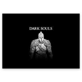 Поздравительная открытка с принтом Dark Souls в Тюмени, 100% бумага | плотность бумаги 280 г/м2, матовая, на обратной стороне линовка и место для марки
 | Тематика изображения на принте: dark souls | games | praise the sun | игры | компьютерные игры | рыцарь | тёмные души