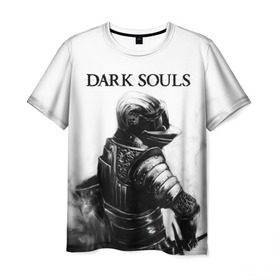 Мужская футболка 3D с принтом Dark Souls в Тюмени, 100% полиэфир | прямой крой, круглый вырез горловины, длина до линии бедер | dark souls | games | praise the sun | игры | компьютерные игры | рыцарь | тёмные души