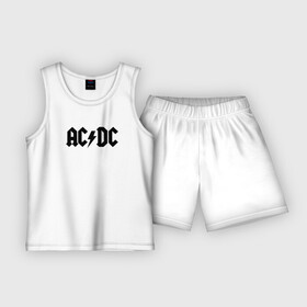 Детская пижама с шортами хлопок с принтом AC DC в Тюмени,  |  | ac dc | blues rock | hard rock