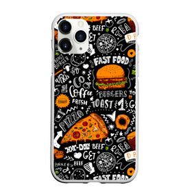 Чехол для iPhone 11 Pro Max матовый с принтом Fast food в Тюмени, Силикон |  | fast | food | hambu | булочка | бутерброды | быстрое | гамбургеры | графика | еда | зелень | иллюстрация | картинка | кунжут | мода | мясо | надпись | орнамент | питание | пицца | пончики | рисунок | свежий