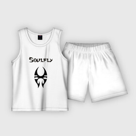 Детская пижама с шортами хлопок с принтом Soulfly в Тюмени,  |  | groove thrash | nu | soulfly
