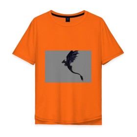 Мужская футболка хлопок Oversize с принтом Как приручить дракона в Тюмени, 100% хлопок | свободный крой, круглый ворот, “спинка” длиннее передней части | детский мультфильм | для детей | как приручить дракона | мультик | мультфильм
