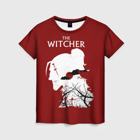 Женская футболка 3D с принтом The Witcher в Тюмени, 100% полиэфир ( синтетическое хлопкоподобное полотно) | прямой крой, круглый вырез горловины, длина до линии бедер | wild hunt | арбалет | ведьмак 3 | геральт | дикая | магия | охота | сказка | сфера | фэнтези | цири