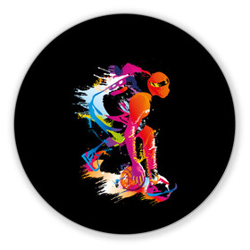Коврик для мышки круглый с принтом Баскетбол в Тюмени, резина и полиэстер | круглая форма, изображение наносится на всю лицевую часть | абстракция | баскетбол | бежит | белые | болельщик | игра | игрок | иллюстрация | коллаж | красные | кроссовки | мода | мяч | путешествие | радуга | серые | сила | скорость | спектр | спорт | спортсмен