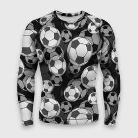 Мужской рашгард 3D с принтом Футбольные мячи в Тюмени,  |  | balls | covering | fan | football | leather | s | soccer | sport | strength | болельщик | графика | иллюстрация | картинка | кожа | мода | мячи | покрытие | рисунок | сила | скорость | спорт | спортсмен | стиль | фанат | фон | футбол