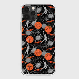 Чехол для iPhone 12 Pro Max с принтом Basketball в Тюмени, Силикон |  | basket | basketball | баскетбол | баскетбольные | болельщик | бросок | брызги | графика | иллюстрация | капли | картинка | кляксы | кольцо | мода | мячи | надпись | прыжок | рисунок | сетка | сила | скорость