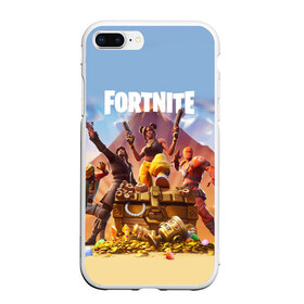 Чехол для iPhone 7Plus/8 Plus матовый с принтом FORTNITE 8 СЕЗОН в Тюмени, Силикон | Область печати: задняя сторона чехла, без боковых панелей | 8 | battle | fort | fortnite | royale | season | банан | битва | блёстка | гибрид | горгона | искра | королевская | новый | пираты | последний | сезон | форт | фортнайт