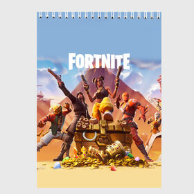 Скетчбук с принтом FORTNITE 8 СЕЗОН в Тюмени, 100% бумага
 | 48 листов, плотность листов — 100 г/м2, плотность картонной обложки — 250 г/м2. Листы скреплены сверху удобной пружинной спиралью | 8 | battle | fort | fortnite | royale | season | банан | битва | блёстка | гибрид | горгона | искра | королевская | новый | пираты | последний | сезон | форт | фортнайт