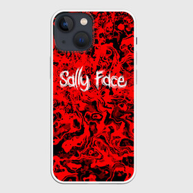 Чехол для iPhone 13 mini с принтом Sally Face Bloody в Тюмени,  |  | cтикер | game | larry | mask | new | sally face | sf | ангел | без маски | гизмо | девид | девочка | игра | казнь | компьютер | кровь | лари | ларри | лицемер | логотип | мальчик | маска | молнии | мрачная | на лице | надпись