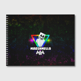 Альбом для рисования с принтом Marshmello в Тюмени, 100% бумага
 | матовая бумага, плотность 200 мг. | christopher | comstock | dj | dotcom | friends | marshmallow | marshmello | usa | диджей | друзья | комсток | крис | маршмэллоу | продюсер | сша