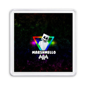 Магнит 55*55 с принтом Marshmello в Тюмени, Пластик | Размер: 65*65 мм; Размер печати: 55*55 мм | christopher | comstock | dj | dotcom | friends | marshmallow | marshmello | usa | диджей | друзья | комсток | крис | маршмэллоу | продюсер | сша