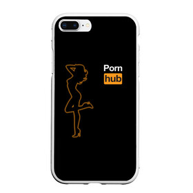 Чехол для iPhone 7Plus/8 Plus матовый с принтом Pornhub (neon girl) в Тюмени, Силикон | Область печати: задняя сторона чехла, без боковых панелей | brazzers | видео | девушка | любовь | неон | свечение | силуэт | фигура | хаб | чувства
