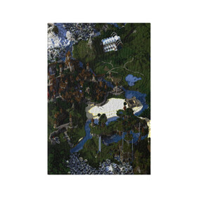 Обложка для паспорта матовая кожа с принтом City Of Minecraft в Тюмени, натуральная матовая кожа | размер 19,3 х 13,7 см; прозрачные пластиковые крепления | blade | blocks | creeper | cubes | game | ken | mine craft | minecraft | mobs | sword | игры | крипер | майн крафт | майнкрафт | моб