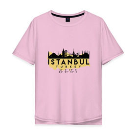 Мужская футболка хлопок Oversize с принтом Стамбул - Турция в Тюмени, 100% хлопок | свободный крой, круглый ворот, “спинка” длиннее передней части | adventure | city | travel | turkey | world | город | государство | европа | жизнь | карта | культура | люди | мир | народ | памятни | партиот | планета | приключение | путешествие | спорт | ссср | стамбул | столица | страна
